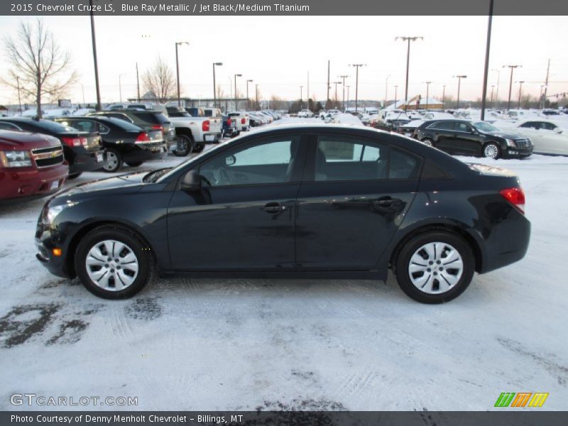 Blue Ray Metallic / Jet Black/Medium Titanium 2015 Chevrolet Cruze LS