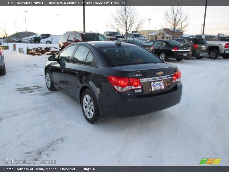 Blue Ray Metallic / Jet Black/Medium Titanium 2015 Chevrolet Cruze LS