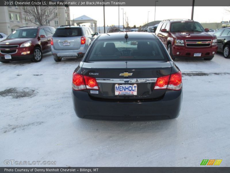 Blue Ray Metallic / Jet Black/Medium Titanium 2015 Chevrolet Cruze LS