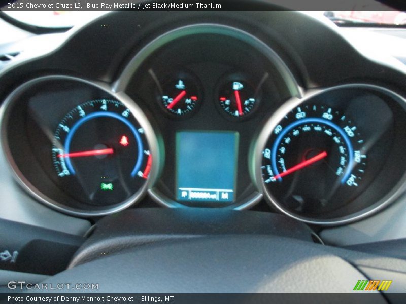 Blue Ray Metallic / Jet Black/Medium Titanium 2015 Chevrolet Cruze LS