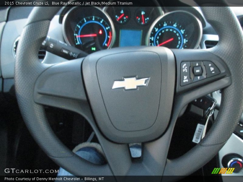 Blue Ray Metallic / Jet Black/Medium Titanium 2015 Chevrolet Cruze LS