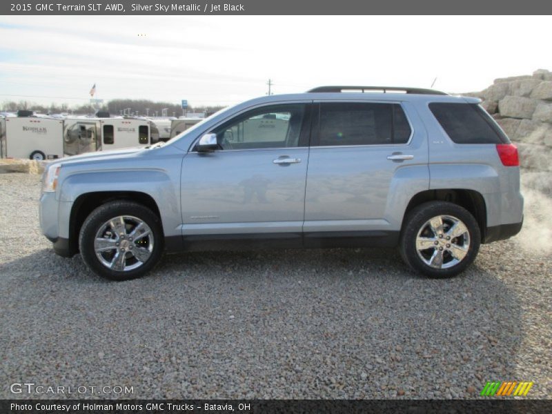 Silver Sky Metallic / Jet Black 2015 GMC Terrain SLT AWD