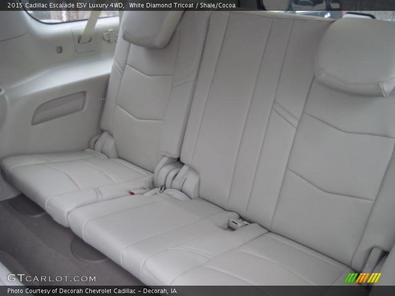 White Diamond Tricoat / Shale/Cocoa 2015 Cadillac Escalade ESV Luxury 4WD
