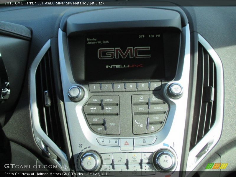 Silver Sky Metallic / Jet Black 2015 GMC Terrain SLT AWD