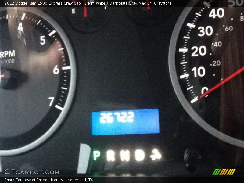 Bright White / Dark Slate Gray/Medium Graystone 2012 Dodge Ram 1500 Express Crew Cab