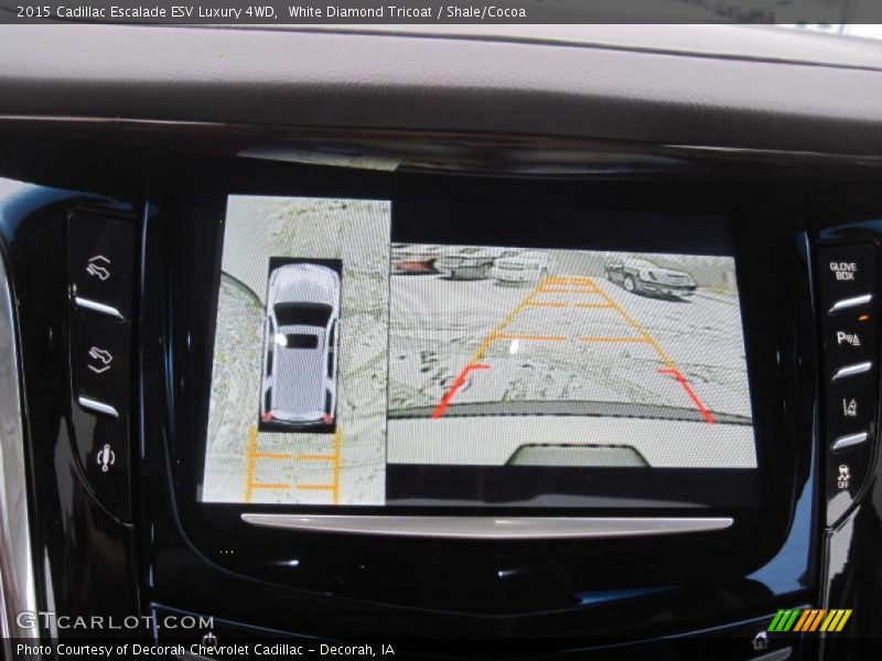 White Diamond Tricoat / Shale/Cocoa 2015 Cadillac Escalade ESV Luxury 4WD