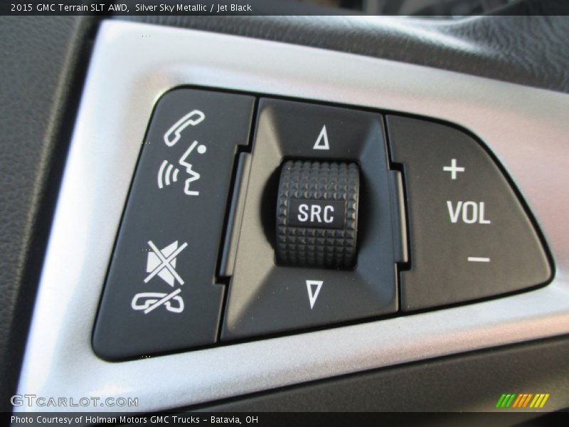 Silver Sky Metallic / Jet Black 2015 GMC Terrain SLT AWD