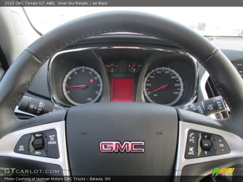 Silver Sky Metallic / Jet Black 2015 GMC Terrain SLT AWD