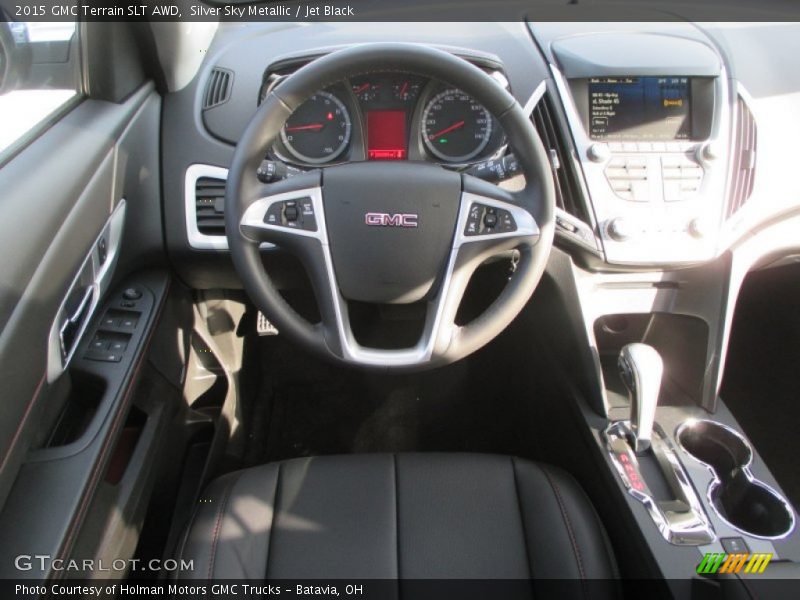 Silver Sky Metallic / Jet Black 2015 GMC Terrain SLT AWD