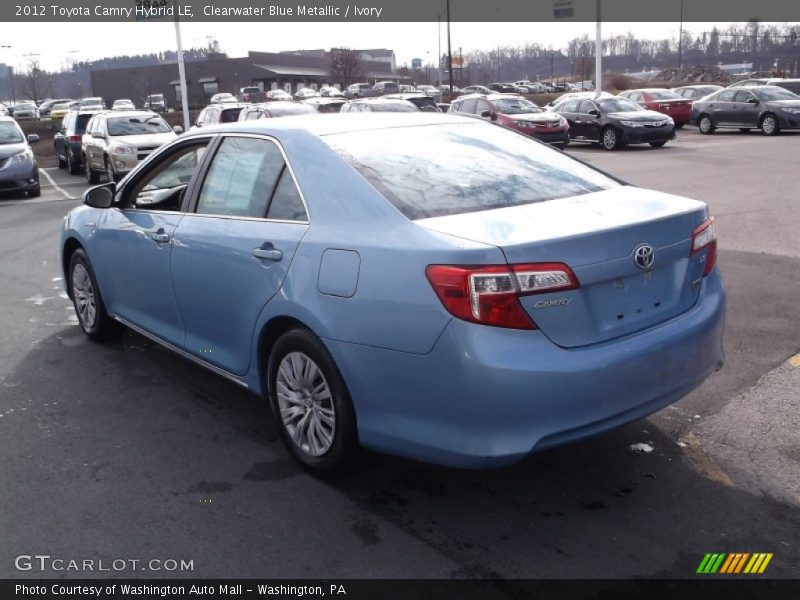 Clearwater Blue Metallic / Ivory 2012 Toyota Camry Hybrid LE