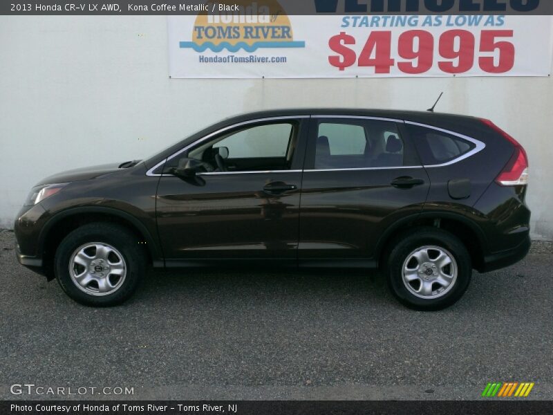 Kona Coffee Metallic / Black 2013 Honda CR-V LX AWD