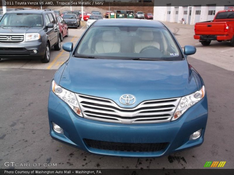 Tropical Sea Metallic / Ivory 2011 Toyota Venza V6 AWD