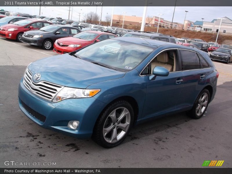 Tropical Sea Metallic / Ivory 2011 Toyota Venza V6 AWD