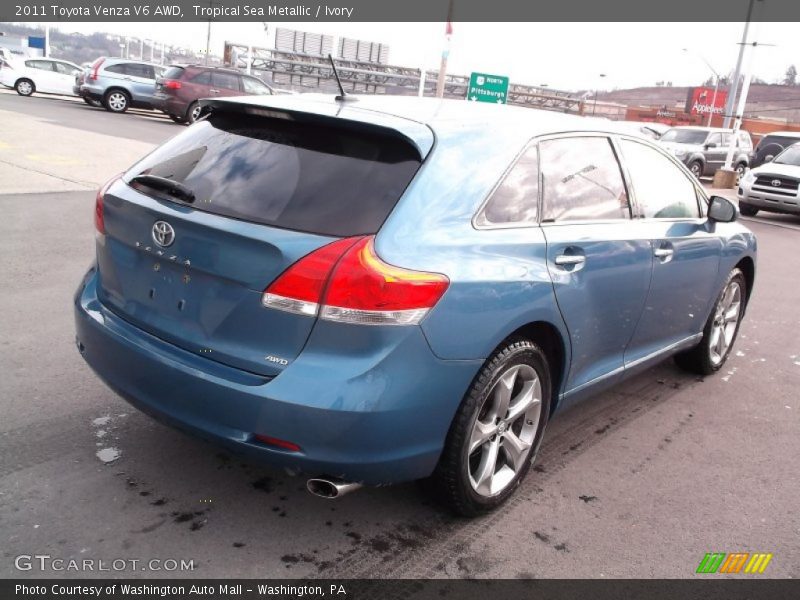 Tropical Sea Metallic / Ivory 2011 Toyota Venza V6 AWD