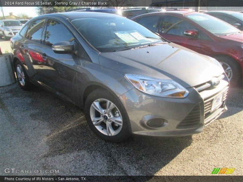 Sterling Gray / Charcoal Black 2014 Ford Focus SE Sedan