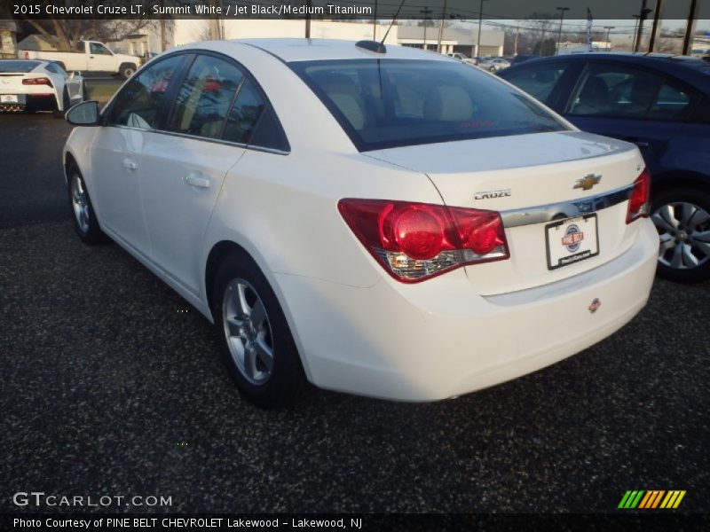 Summit White / Jet Black/Medium Titanium 2015 Chevrolet Cruze LT