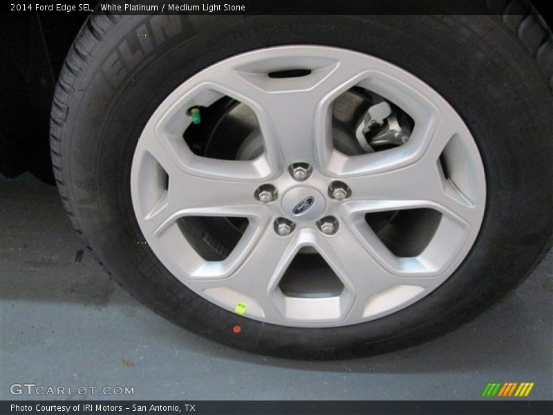 White Platinum / Medium Light Stone 2014 Ford Edge SEL
