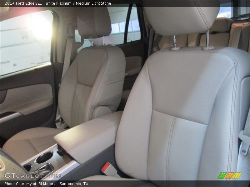 White Platinum / Medium Light Stone 2014 Ford Edge SEL