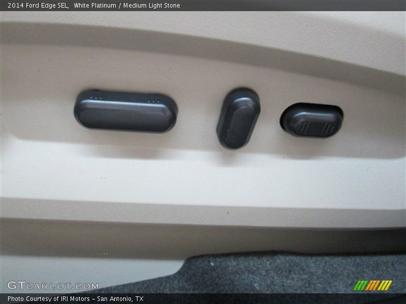 White Platinum / Medium Light Stone 2014 Ford Edge SEL