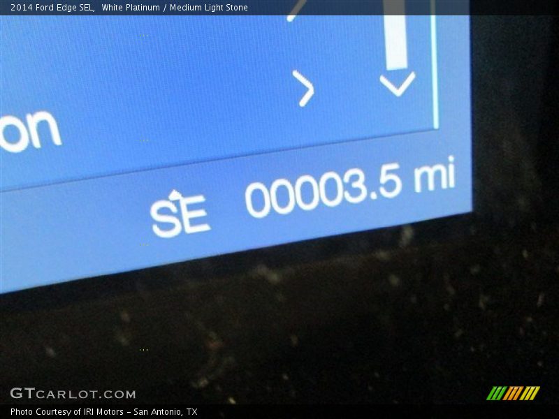 White Platinum / Medium Light Stone 2014 Ford Edge SEL