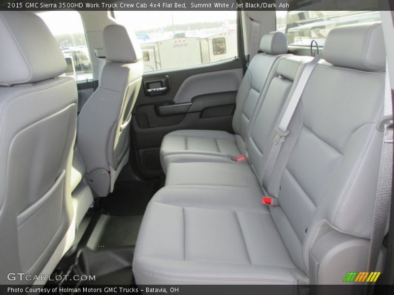 Summit White / Jet Black/Dark Ash 2015 GMC Sierra 3500HD Work Truck Crew Cab 4x4 Flat Bed