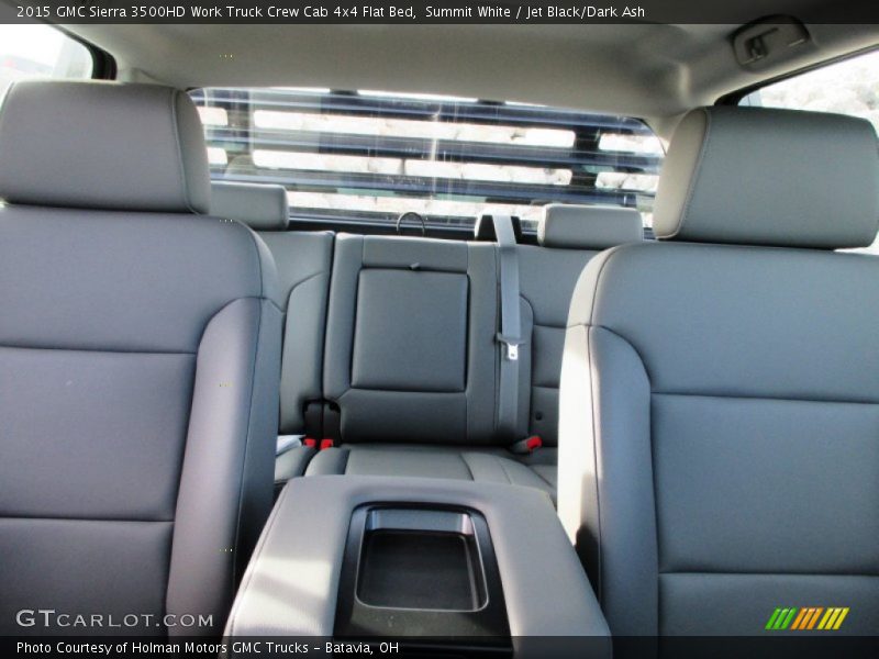 Summit White / Jet Black/Dark Ash 2015 GMC Sierra 3500HD Work Truck Crew Cab 4x4 Flat Bed