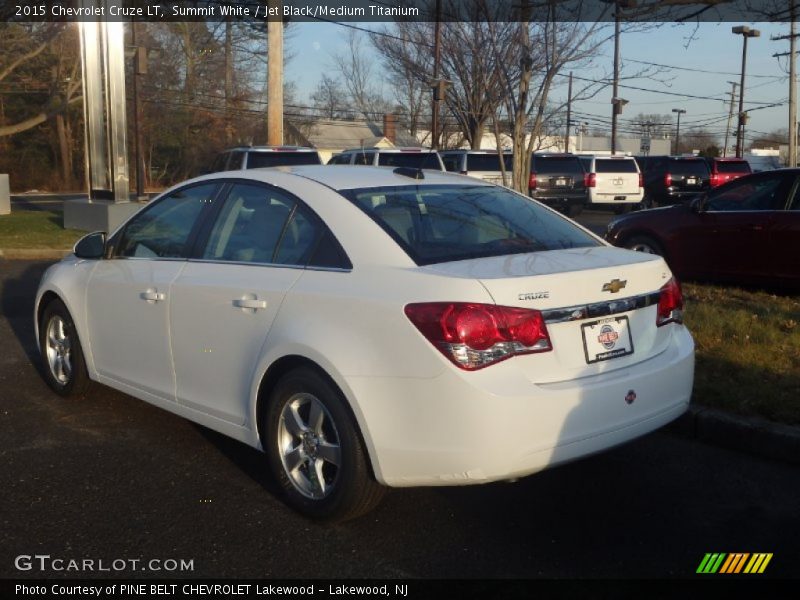 Summit White / Jet Black/Medium Titanium 2015 Chevrolet Cruze LT