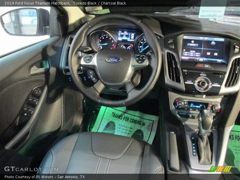 Tuxedo Black / Charcoal Black 2014 Ford Focus Titanium Hatchback