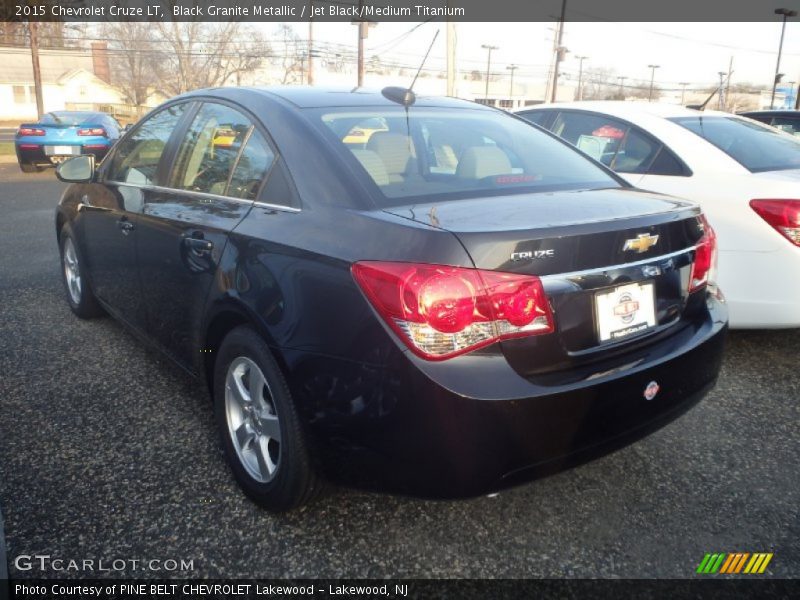 Black Granite Metallic / Jet Black/Medium Titanium 2015 Chevrolet Cruze LT