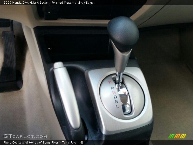Polished Metal Metallic / Beige 2009 Honda Civic Hybrid Sedan