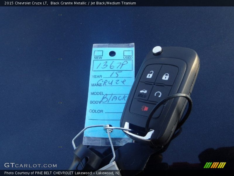 Black Granite Metallic / Jet Black/Medium Titanium 2015 Chevrolet Cruze LT