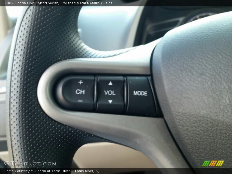 Polished Metal Metallic / Beige 2009 Honda Civic Hybrid Sedan