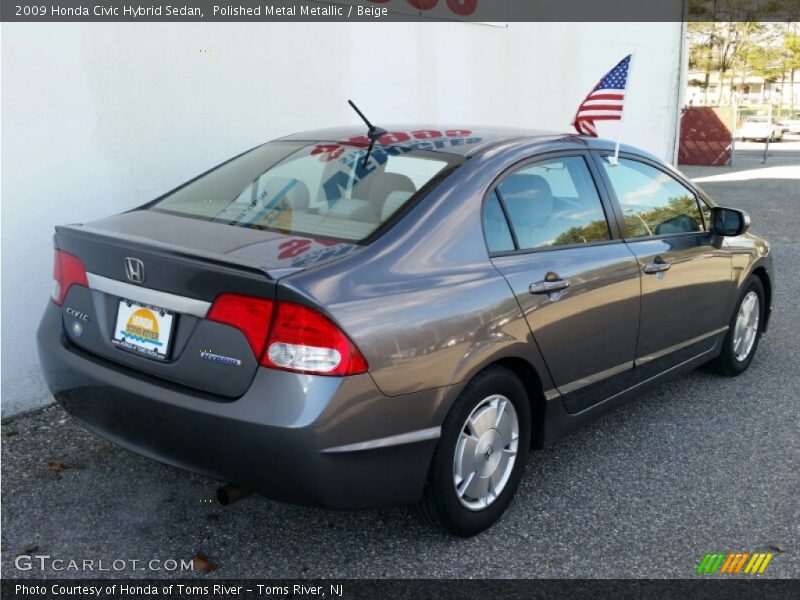 Polished Metal Metallic / Beige 2009 Honda Civic Hybrid Sedan