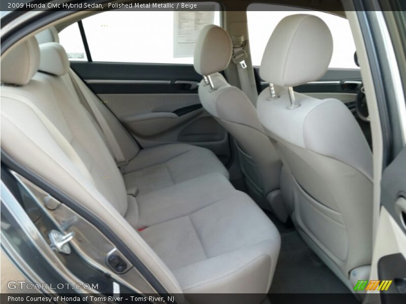 Polished Metal Metallic / Beige 2009 Honda Civic Hybrid Sedan