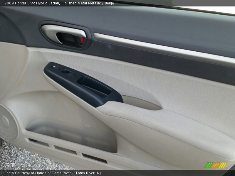 Polished Metal Metallic / Beige 2009 Honda Civic Hybrid Sedan