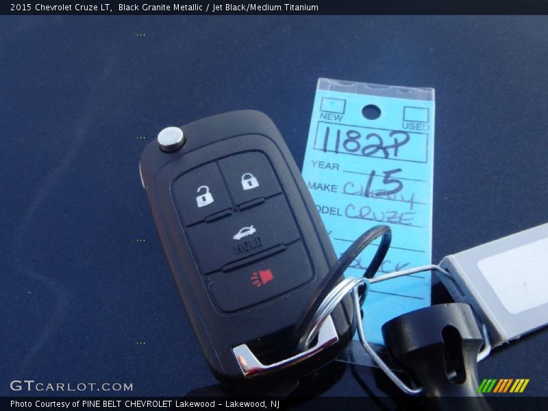 Black Granite Metallic / Jet Black/Medium Titanium 2015 Chevrolet Cruze LT