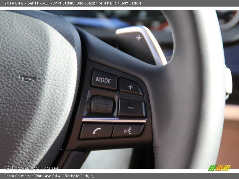 Black Sapphire Metallic / Light Saddle 2014 BMW 7 Series 750Li xDrive Sedan
