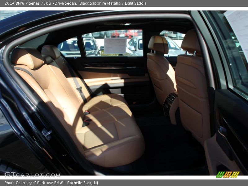 Black Sapphire Metallic / Light Saddle 2014 BMW 7 Series 750Li xDrive Sedan