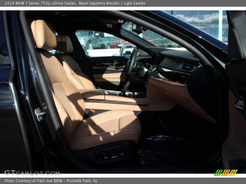 Black Sapphire Metallic / Light Saddle 2014 BMW 7 Series 750Li xDrive Sedan