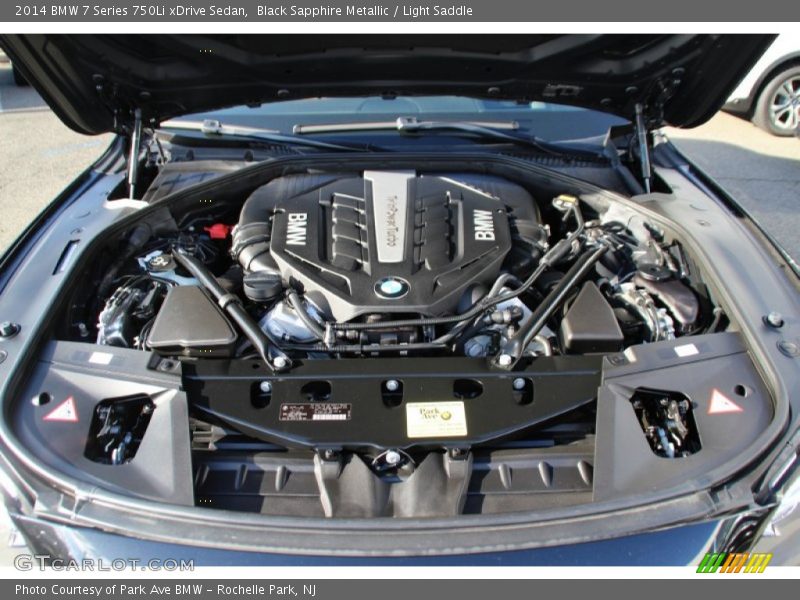 Black Sapphire Metallic / Light Saddle 2014 BMW 7 Series 750Li xDrive Sedan