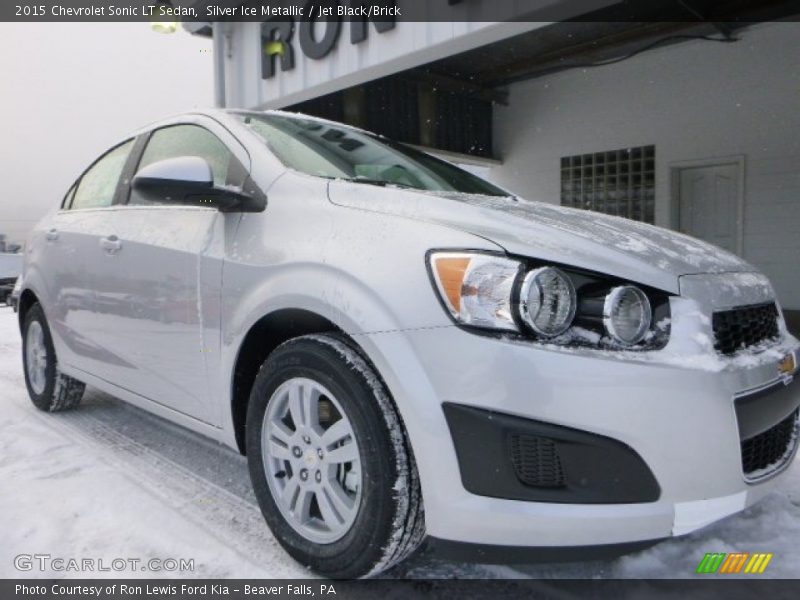 Silver Ice Metallic / Jet Black/Brick 2015 Chevrolet Sonic LT Sedan