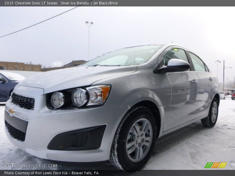 Silver Ice Metallic / Jet Black/Brick 2015 Chevrolet Sonic LT Sedan