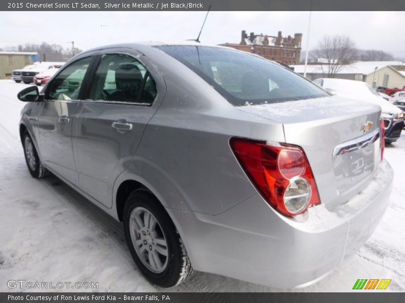 Silver Ice Metallic / Jet Black/Brick 2015 Chevrolet Sonic LT Sedan