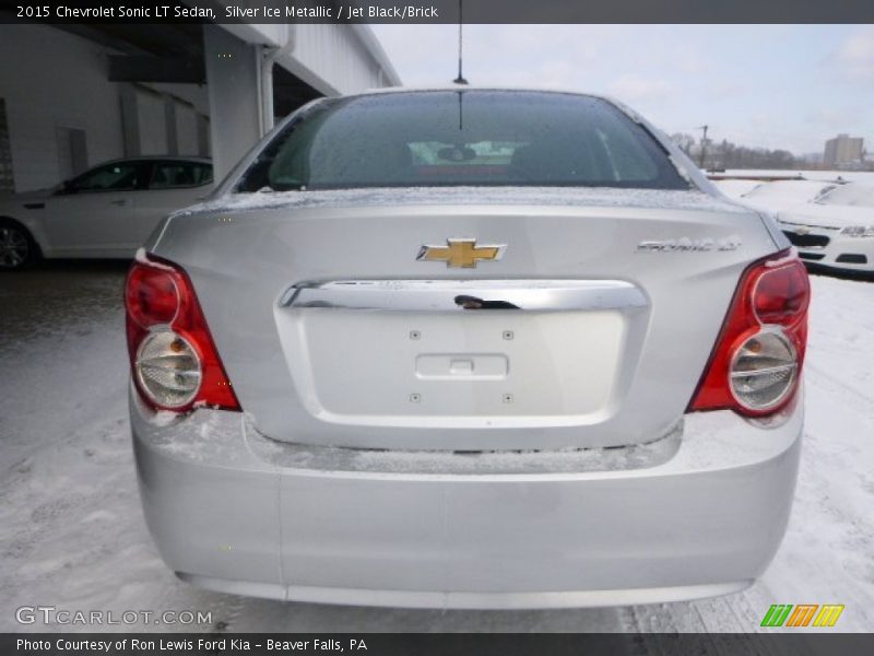 Silver Ice Metallic / Jet Black/Brick 2015 Chevrolet Sonic LT Sedan