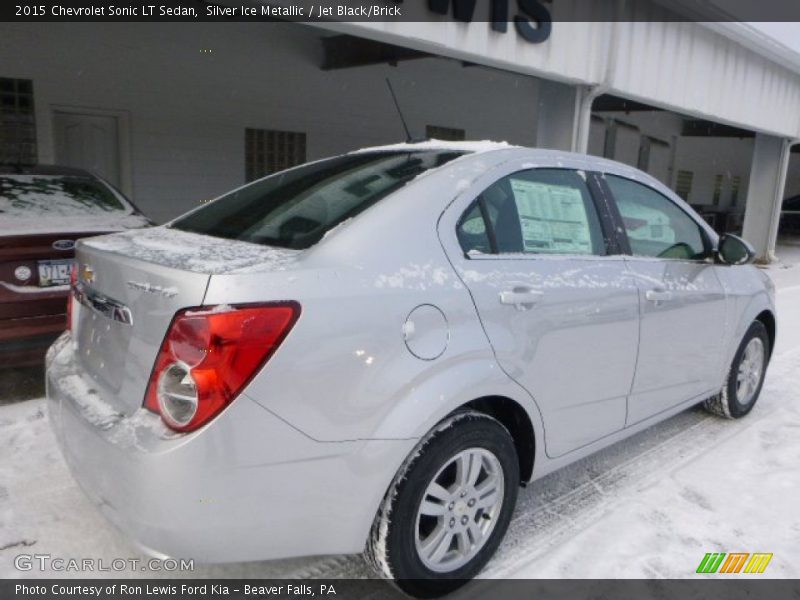 Silver Ice Metallic / Jet Black/Brick 2015 Chevrolet Sonic LT Sedan