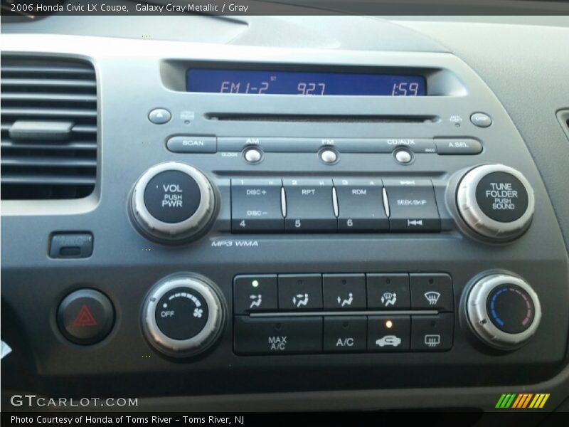 Controls of 2006 Civic LX Coupe