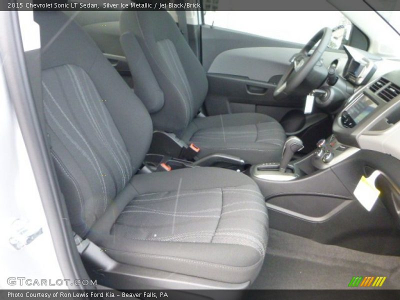 Silver Ice Metallic / Jet Black/Brick 2015 Chevrolet Sonic LT Sedan