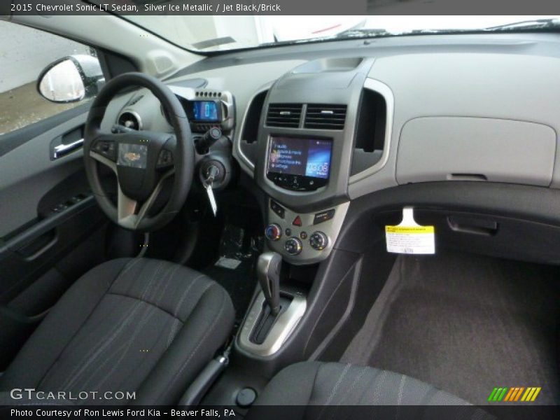 Silver Ice Metallic / Jet Black/Brick 2015 Chevrolet Sonic LT Sedan