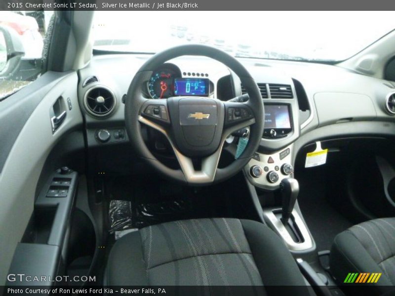 Silver Ice Metallic / Jet Black/Brick 2015 Chevrolet Sonic LT Sedan