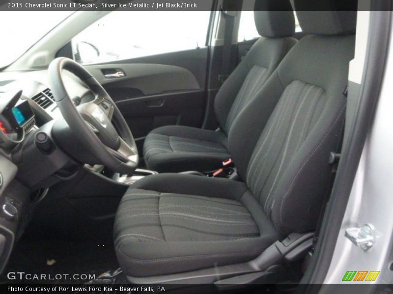 Silver Ice Metallic / Jet Black/Brick 2015 Chevrolet Sonic LT Sedan